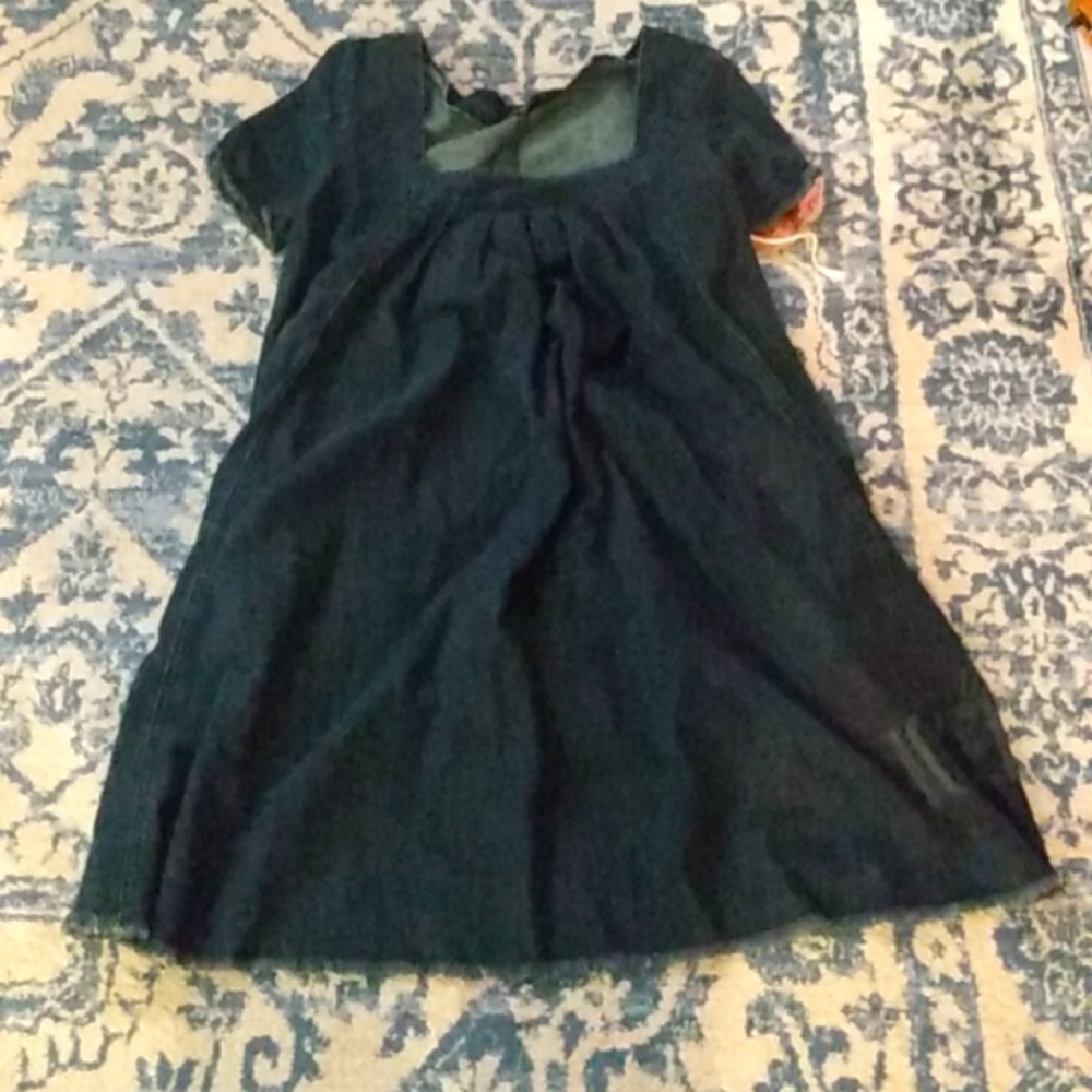 Pause jeans Europe denim apron tunic dress s nwt